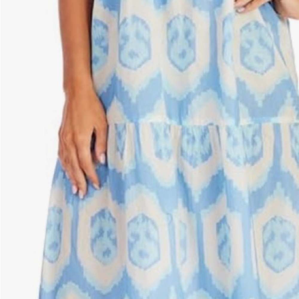 NEW Tanya Blue Patterned Maxi Women's Dress